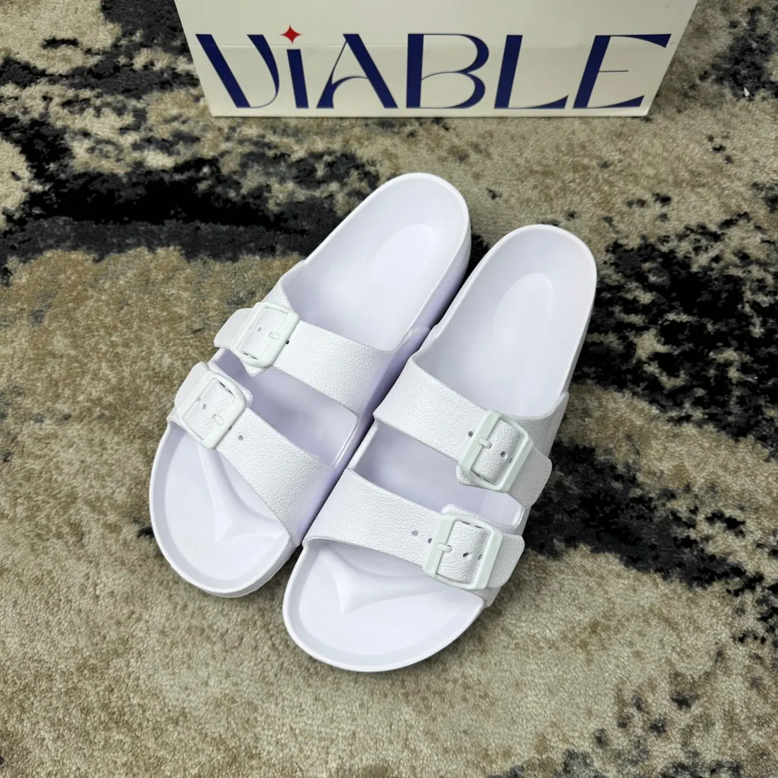 Rubber Arizona Slide — WHITE